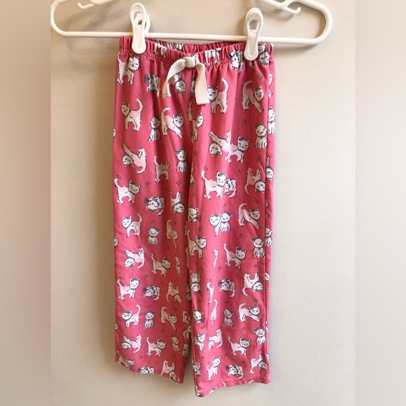 Carters Girls Size 7 "I Love Cat Naps" Pink and White Pajama Set - Picture 3 of 3